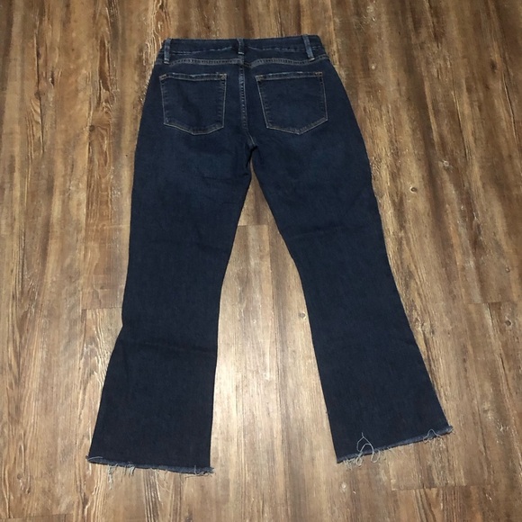 Frame Jeans Women's 25 Le Crop Mini Boot Mid Rise Frayed Hem in Rosalie Wash - Picture 5 of 7